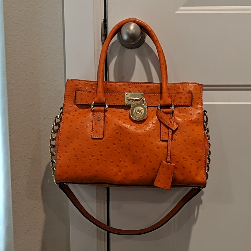 Ostrich leather purse. New W/O tags -Michael Kors